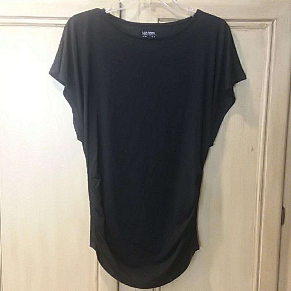 Lisa Rinna extra small black dolman sleeve shirt